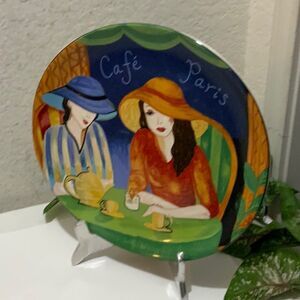 Vintage SANGO CAFE PARIS 4914 Dinner Plates 11 1/4” G3